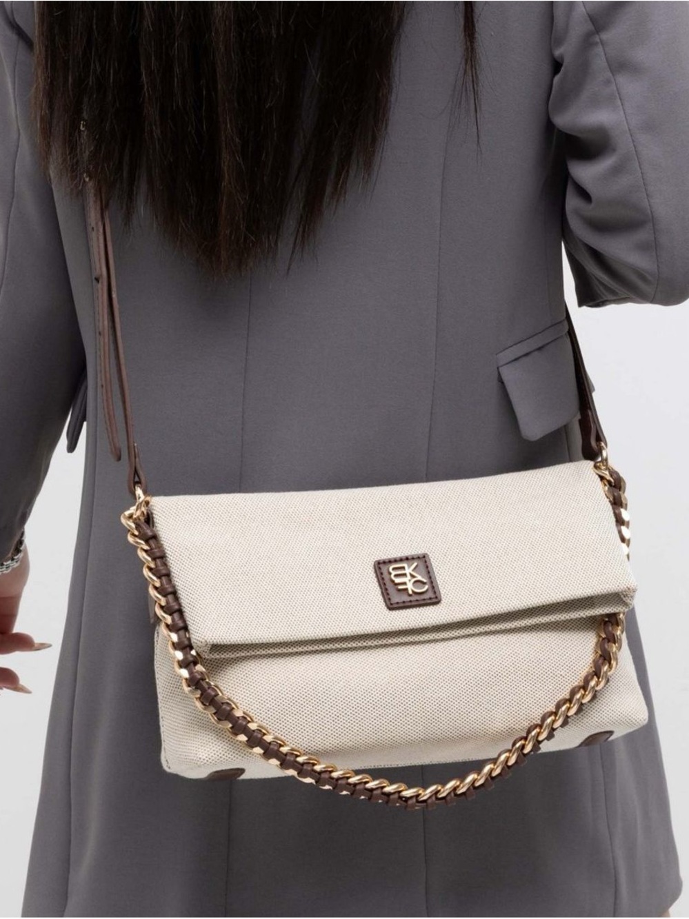 MKF Collection Canvas Shoulder Bag w/ Crossbody